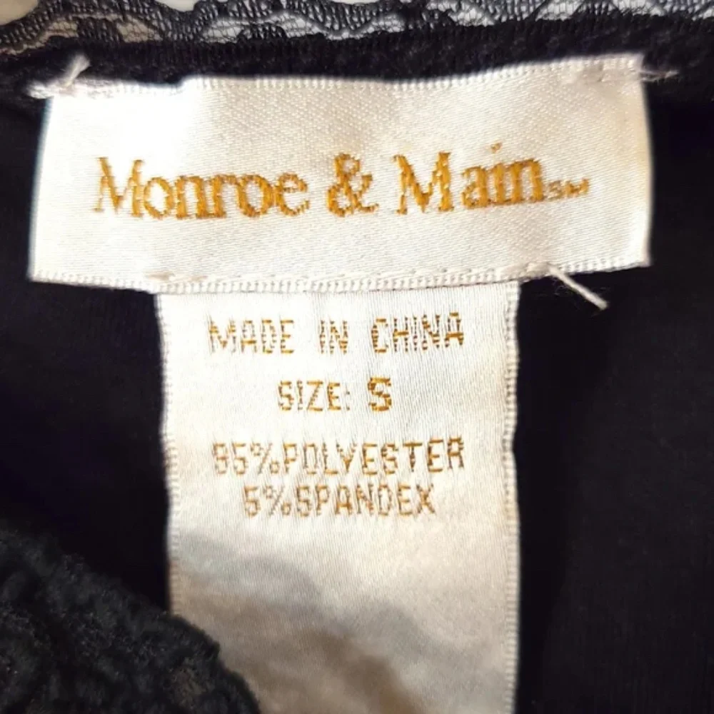 Monroe & Main Lace Detail Full Skirt Dress - Picture 5 of 9